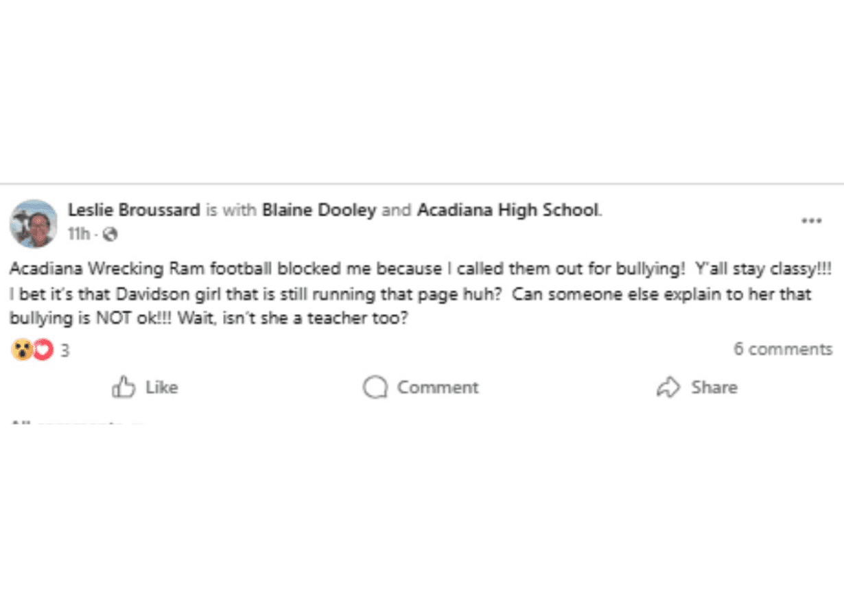 Acadiana High Football Page Annoys Fans After Playoff Loss