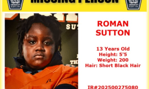 Search Underway for 13 Year Old Football Player Roman Sutton in Maryland