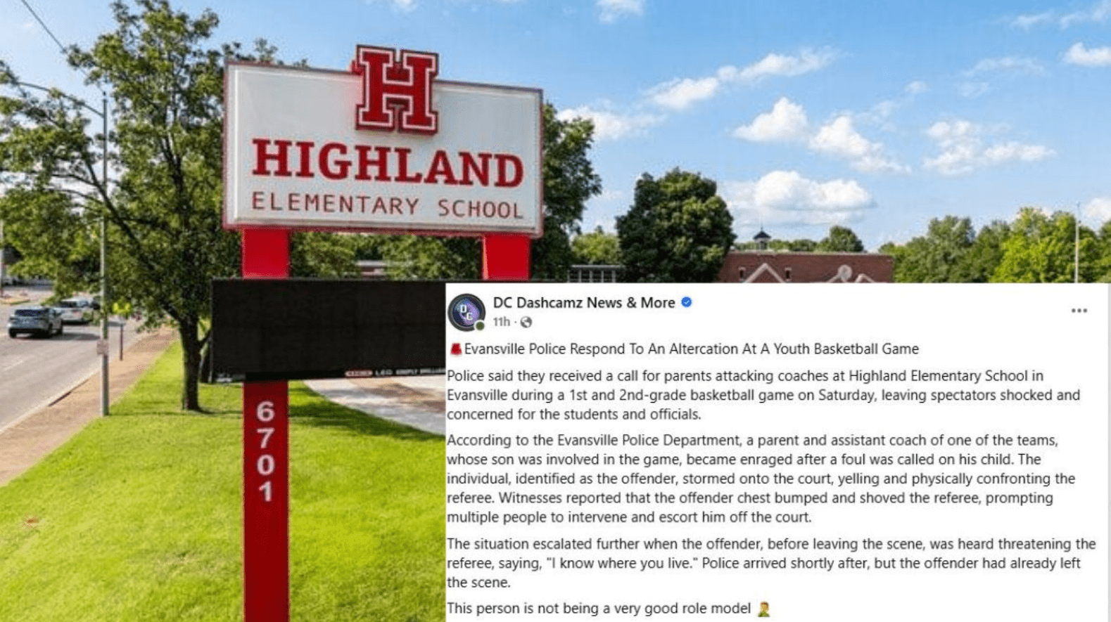 Evansville IN Parent Loses Control and Attacks Referee at Elementary Basketball Game