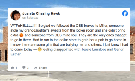 My Granddaughter’s Sweats Stolen from CEB Braves Locker Room During Miller Game in South Dakota